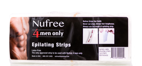 Nufree 4 Men Only Epilating Strips-image1