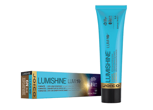 Joico Lumishine Lumi10 Permanent 10 Minute Creme Color, 100% Gray Coverage