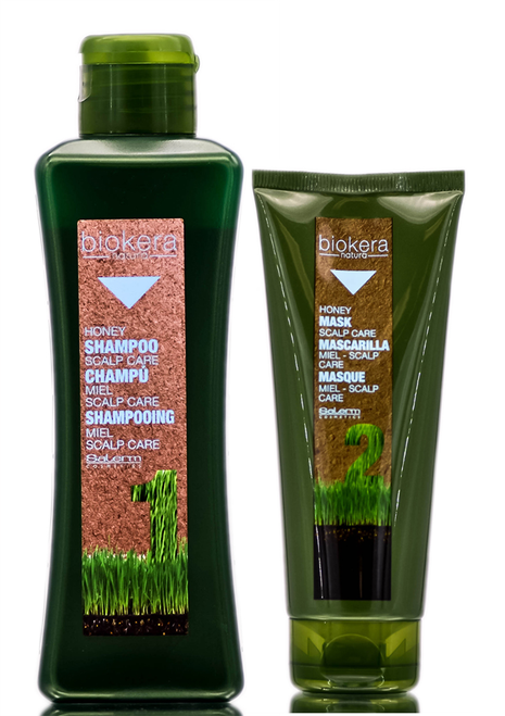 Salerm Biokera Scalp Care Honey Shampoo & Honey Mask Scalp Care-image1