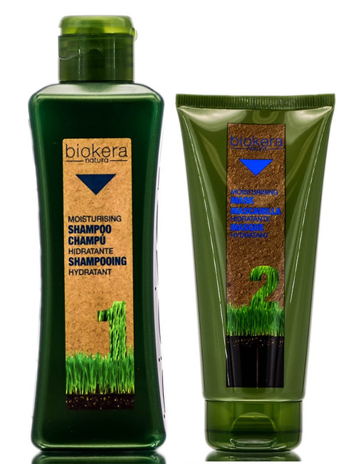 Salerm Biokera Natura Moisturising Shampoo & Moisturising Mask-image1