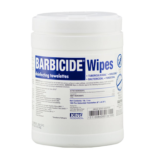 King Research Barbicide Disinfecting Wipes