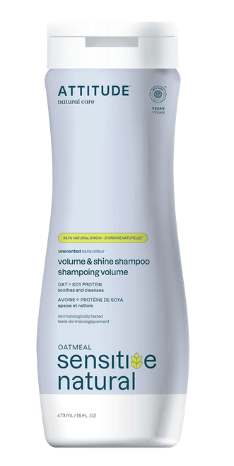 Attitude Oatmeal Sensitive Natural Unscented Volume & Shine Shampoo-image1
