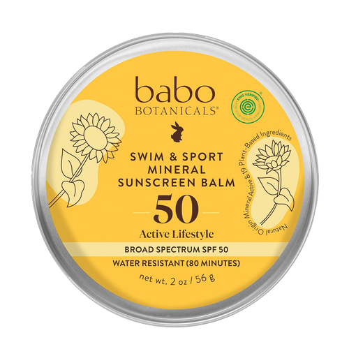 Babo Botanicals Swim & Sport Mineral Sunscreen Balm SPF 50-image1