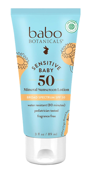 Babo Botanicals Sensitive Baby Mineral Sunscreen Lotion SPF 50-image1