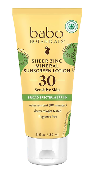Babo Botanicals Sheer Zinc Mineral Sunscreen Lotion SPF 30-image1