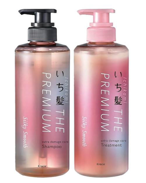 Kracie Silky Smooth The Premium Extra Damage Care Shampoo & Treatment Set-image1