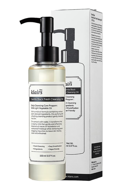 Dear, Klairs Gentle Black Fresh Cleansing Oil