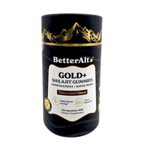 BetterAlt Gold+ Shilajit 60 Gummies