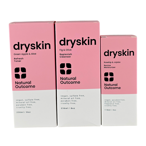 Natural Outcome Dry Skin Daily Hydrating Regimen Fig & Olive, Green Apple & Aloe