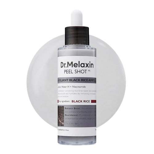Dr.Melaxin Peel Shot Glow Black Rice Ampoule Blackhead Reduction & Brightening-image1