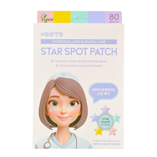 OOTD K-Beauty Star Spot Patch Niacinamide & Ceramide Hydrocolloid Blemish Care-image1
