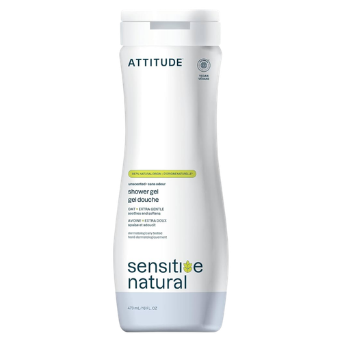 Attitude Natural Care Unscented Shower Gel Extra Gentle-image1