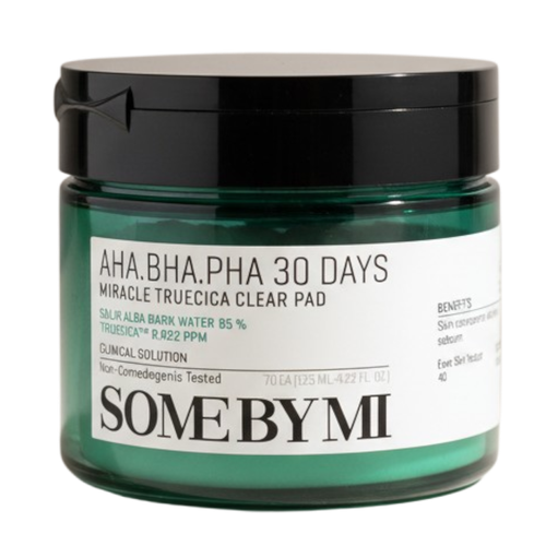 SOME BY MI AHA BHA PHA 30 Days Miracle Truecica Clear Pad Dual-Sided Exfoliation-image1