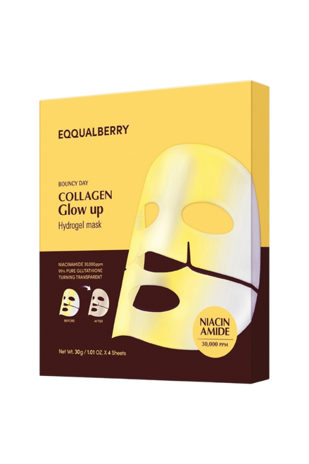 Eqqualberry Bouncy Day Collagen Glow Up Hydrogel Mask
