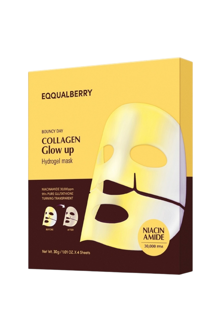 Eqqualberry Bouncy Day Collagen Glow Up Hydrogel Mask-image1