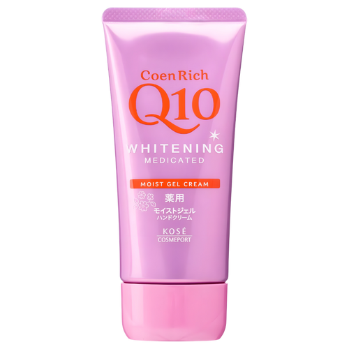 Kose CoenRich Q10 Whitening Medicated Moist Gel Hand Cream White Floral