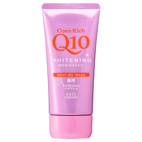 Kose CoenRich Q10 Whitening Medicated Moist Gel Hand Cream White Floral-image1