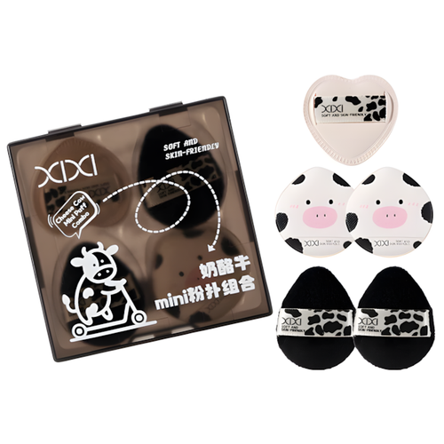 Xixi Cow Seties Mini Puff Set-image1