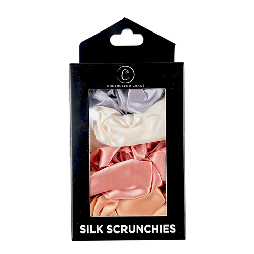 Controlled Chaos Silk Scrunchies
