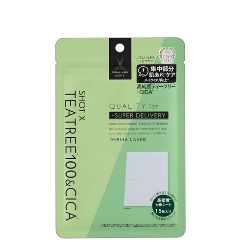 Quality First Derma Laser Shot X Super Teatree 100 & Cica Essence Sheet