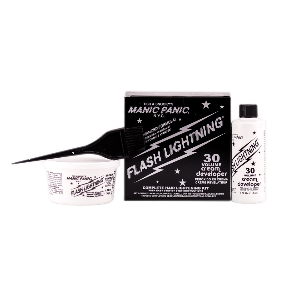 Flash Lightening 30 Volume Bleach Kit by Manic Panic, Lightener