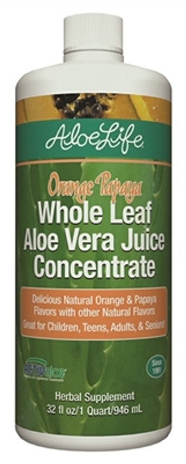 Aloe Life Orange papaya whole leaf Aloe Vera juice concentrate 32 fl oz