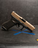 WWLLC Custom Glock 45 RMR Direct Cut- Fde Slide W/ Full wrap Mask Stipple 