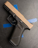WWLLC Custom Glock 45 RMR Direct Cut- Fde Slide W/ Full wrap Mask Stipple 