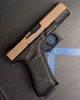 WWLLC Custom Glock 45 RMR Direct Cut- Fde Slide W/ Full wrap Mask Stipple 