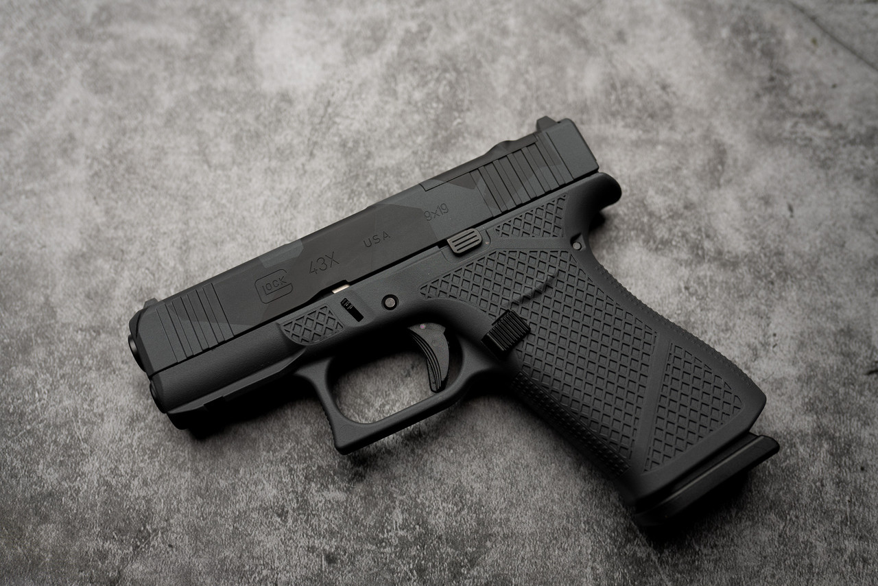 WWLLC Custom Glock 43X M.O.S. Urban Dazzle Sniper Grey, Mesh Side