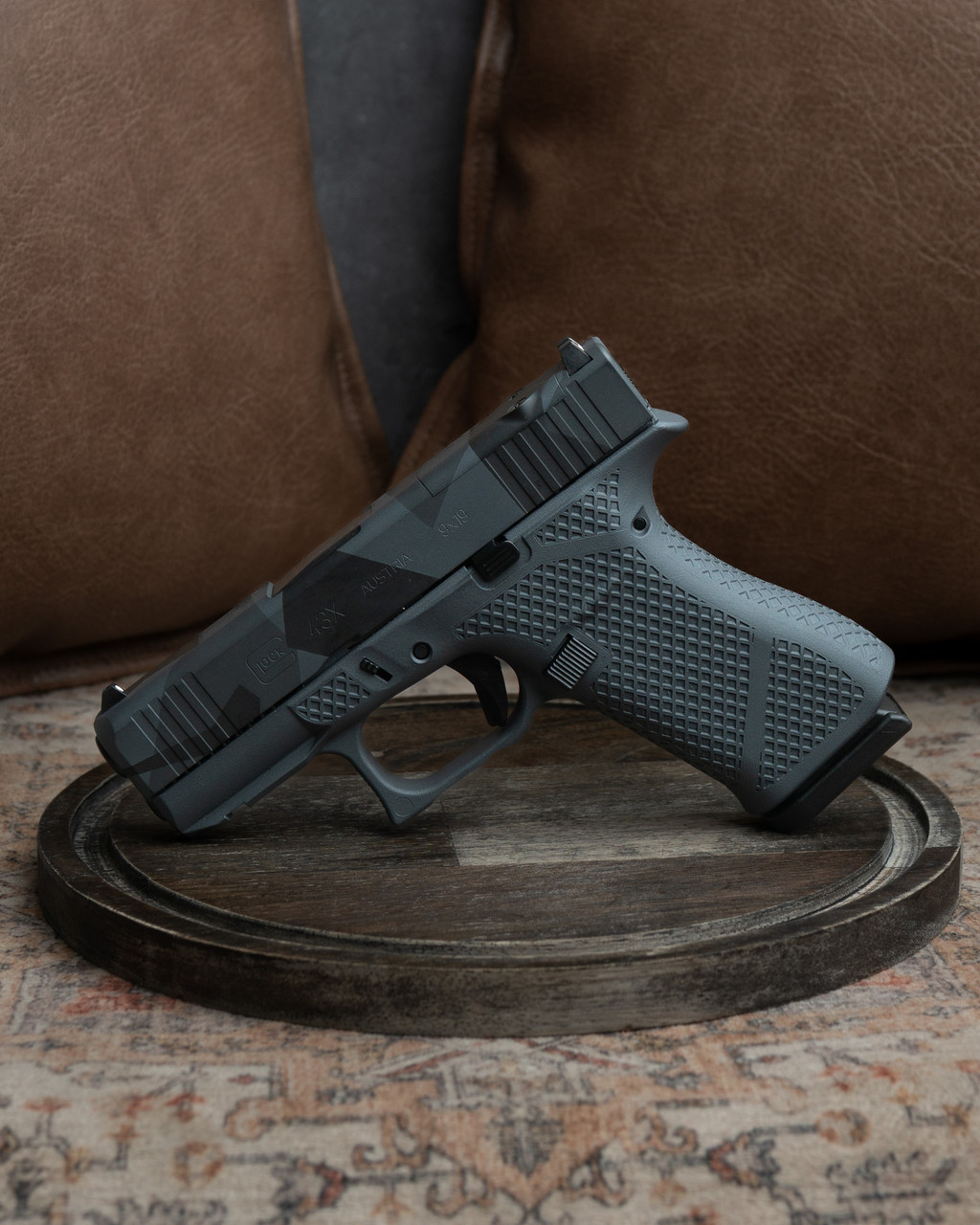 WWLLC Custom Glock 43x M.O.S. Urban Dazzle Full Mesh Stipple W