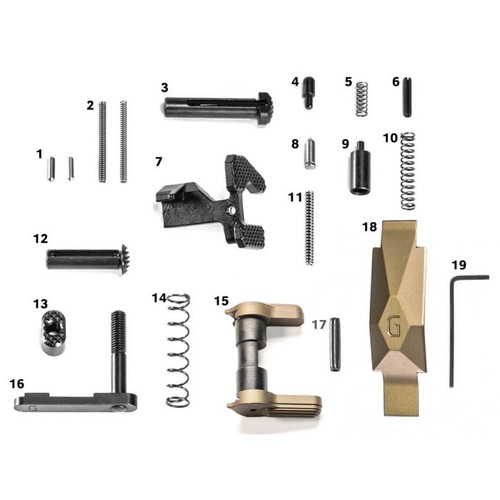 Geissele Ultra Duty Lower Receiver Parts Kit DDC