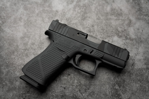 WWLLC Custom Glock 43X M.O.S. Urban Dazzle Sniper Grey, Mesh Side Stipple WWLLC Custom Glock 43X M.O.S. Urban Dazzle Sniper Grey, Mesh Side Stipple