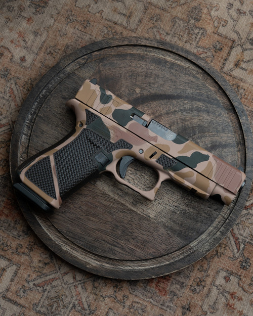 WWLLC Custom Glock 48 M.O.S. Duck Camo Full Diamond Stipple W/ Double Undercut