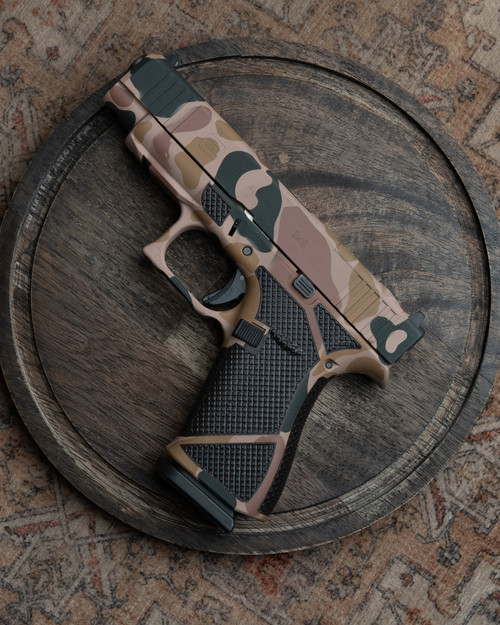 WWLLC Custom Glock 48 M.O.S. Duck Camo Full Diamond Stipple W/ Double Undercut