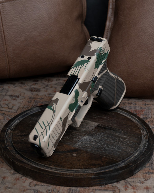 WWLLC Custom Glock 21 M.O.S. Rhodesian Brushstroke Camo Full Diamond Stipple WWLLC Custom Glock 21 M.O.S. Rhodesian Brushstroke Camo Full Diamond Stipple