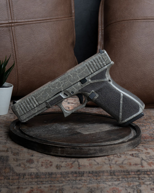 WWLLC Custom Glock 20 M.O.S. Scorched Earth Camo Full Diamond Stipple