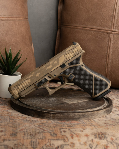 WWLLC Custom Glock 47 M.O.S. FDE Digi Camo Full Diamond Stipple