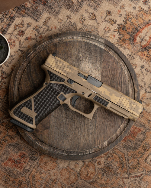WWLLC Custom Glock 47 M.O.S. FDE Digi Camo Full Diamond Stipple WWLLC Custom Glock 47 M.O.S. FDE Digi Camo Full Diamond Stipple