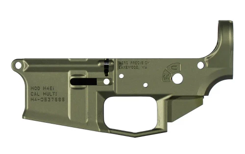 M4E1 Low Profile Stripped Lower Receiver - OD Green Anodized