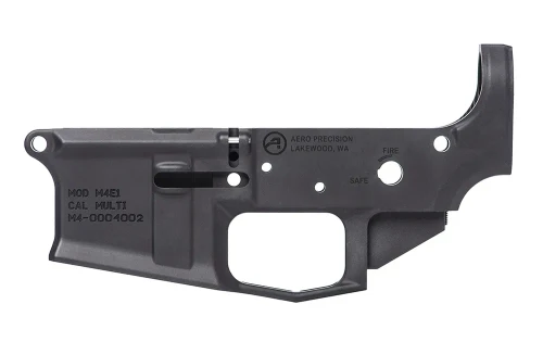 M4E1 Low Profile Stripped Lower Receiver - Anodized Black