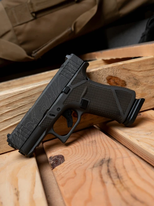 WWLLC Custom Glock 43x M.O.S. Elite Topo & Full Diamond Stipple