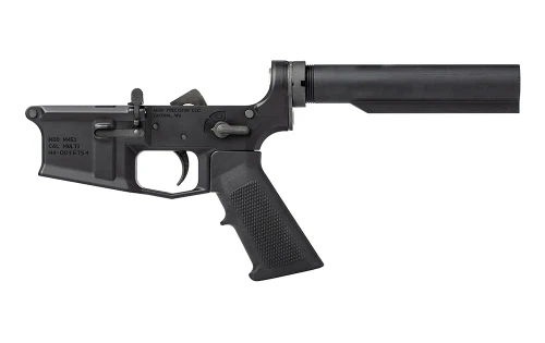 M4E1 Carbine Complete Lower Receiver w/ A2 Grip, No Stock - Anodized Black