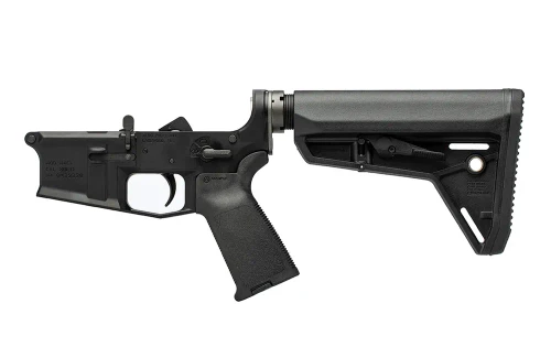 M4E1 Complete Lower Receiver w/ MOE Grip & SL Carbine Stock - Anodized Black
