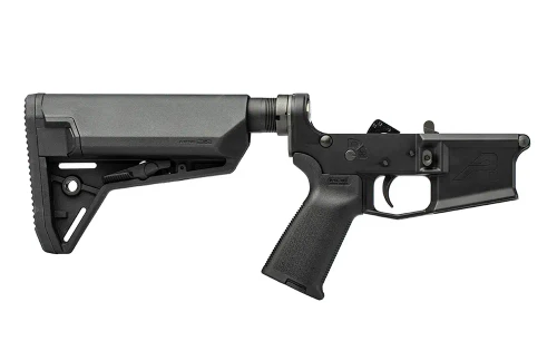 M4E1 Complete Lower Receiver w/ MOE Grip & SL-S Carbine Stock - Anodized Black