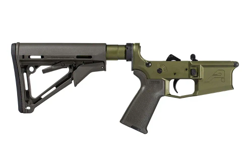 M4E1 Complete Lower Receiver w/ MOE Grip & CTR Carbine Stock - ODG Anodized