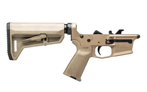 EPC-9 Carbine Complete Lower Receiver w/ MOE Grip, MOE SL-K Carbine Stock - FDE/FDE