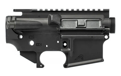 AR15 Threaded Assembled Receiver Set - Anodized Black