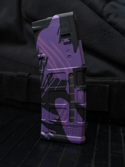 Weapon Works M3 Window Magazine- Purple Rhodesian Brushstroke