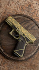 WWLLC Custom Glock 19 M.O.S. Boomslang Camo Full Diamond Stipple